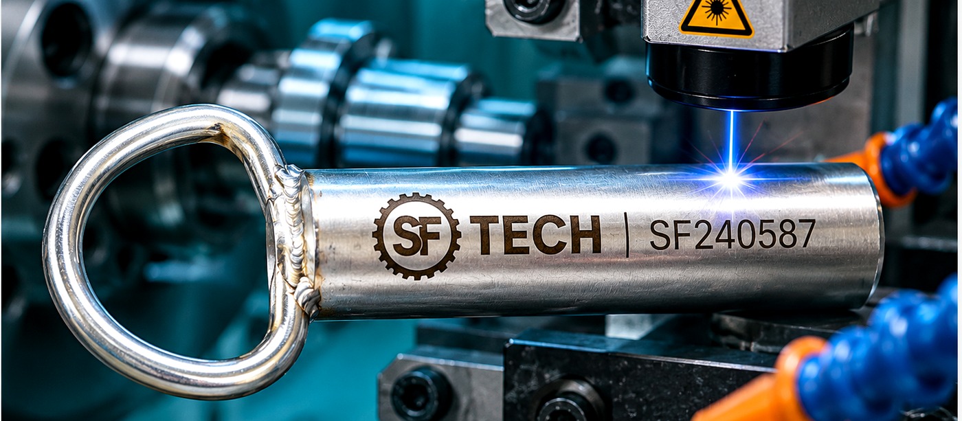 Peça soldada com gravação laser SFTECH