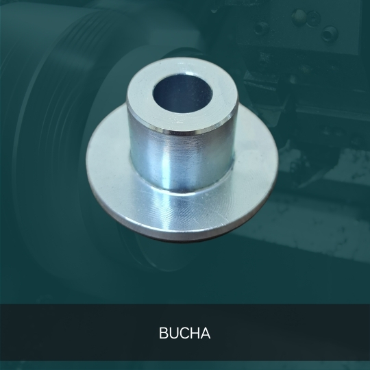 Bucha metálica usinada em CNC sob medida pela SFTECH
