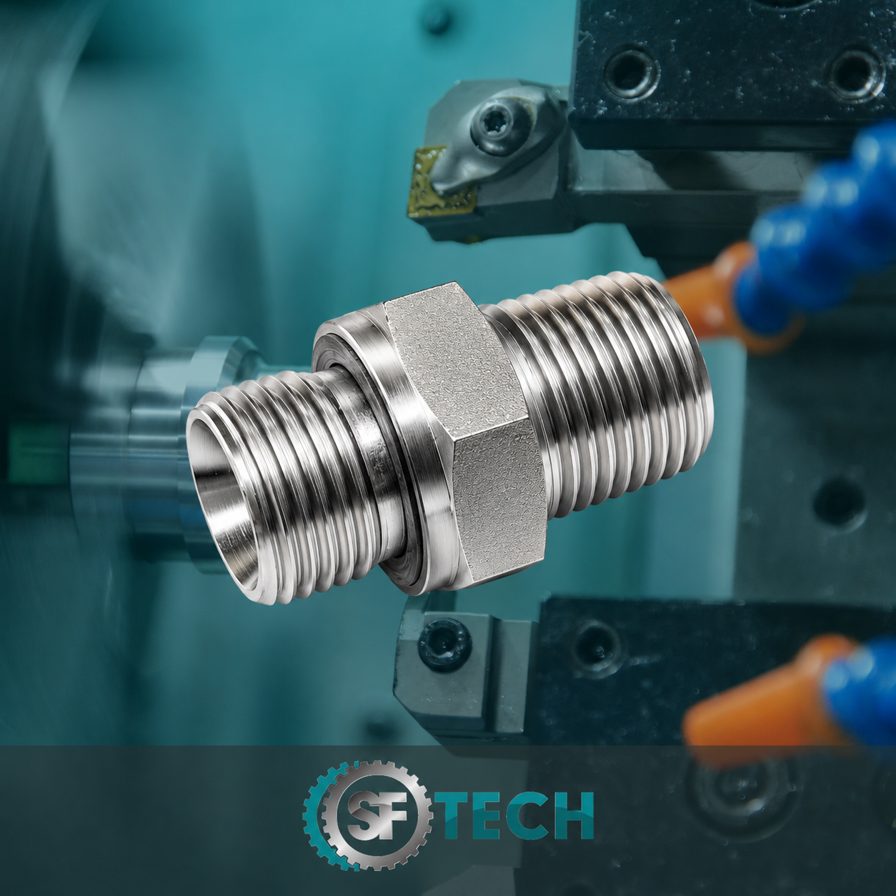 Adaptadores hidráulicos especiais fabricados pela SFTECH — Viamão RS